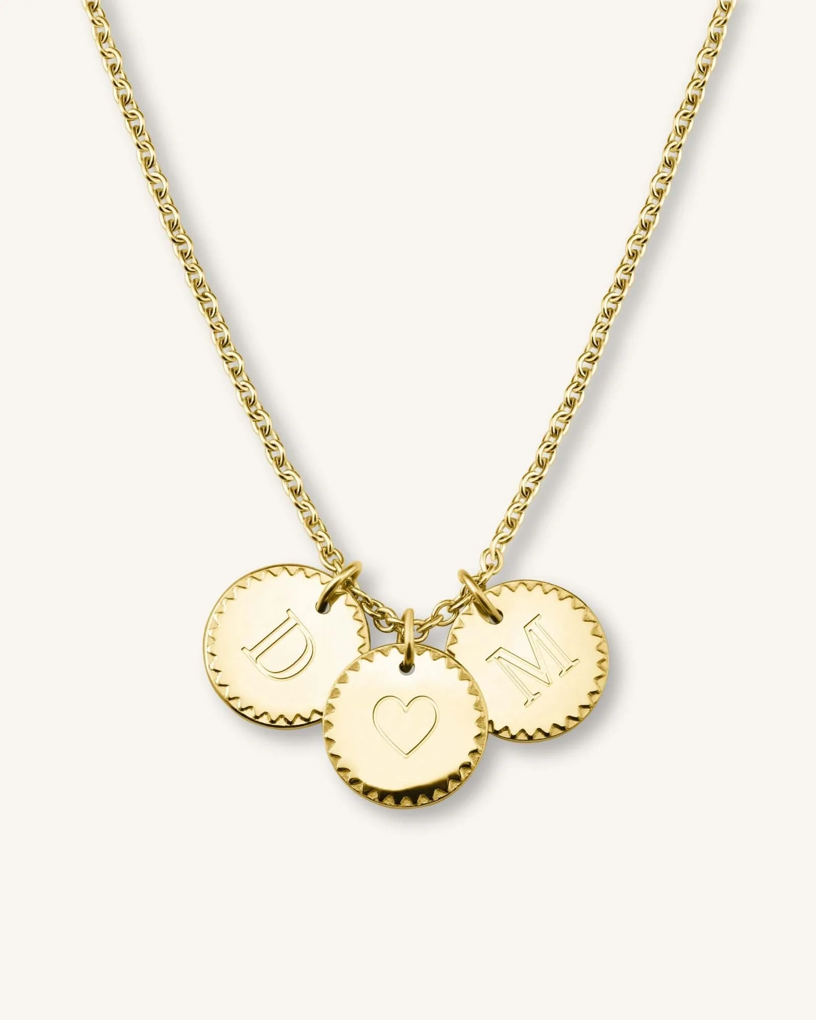 3 Coin Charm Necklace - Image 5